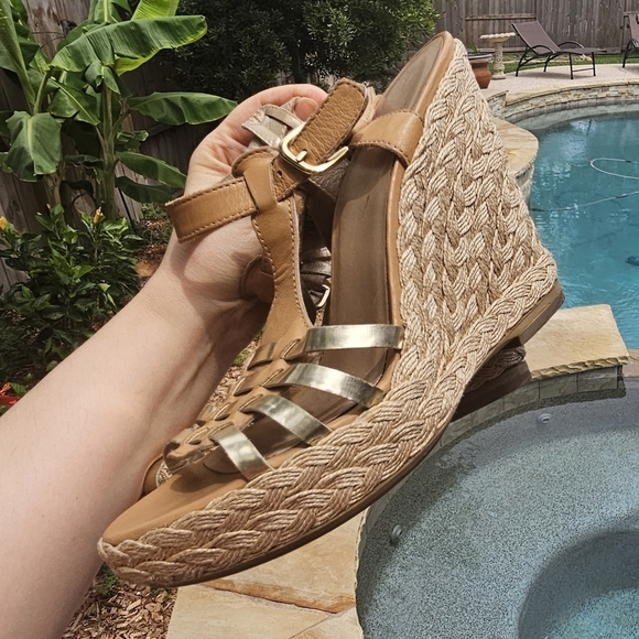 Stuart Weitzman leather platform sandals 10M - Picture 4 of 13